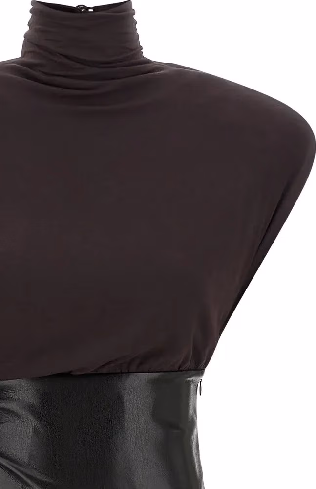 The Andamane Bordeaux Viscose Midi Dress