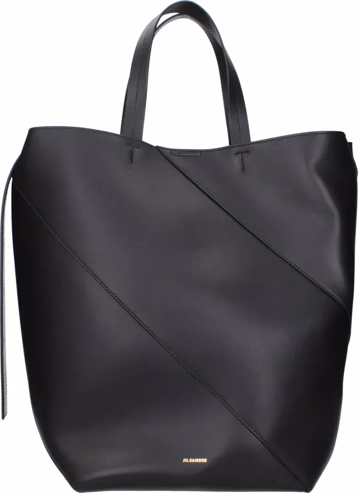 Jil Sander Black Leather Crossbody Bag