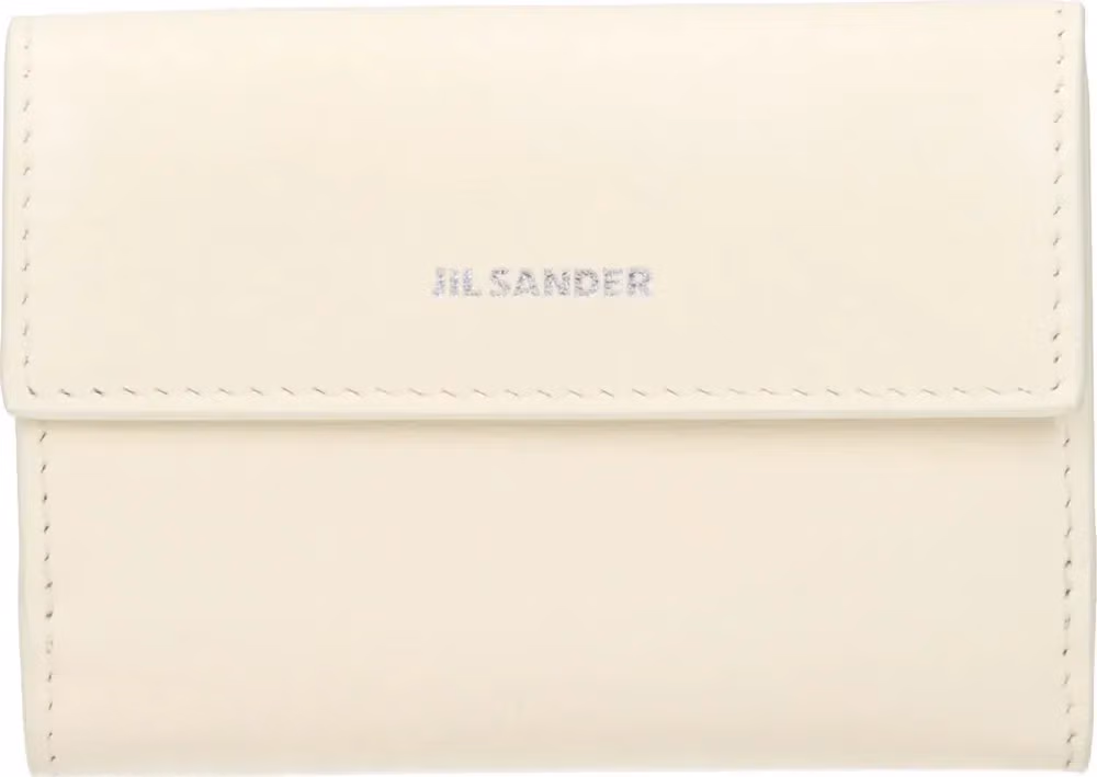 Jil Sander White Leather Wallet