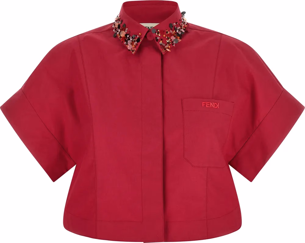 Fendi Multicolor Cotton Blouse