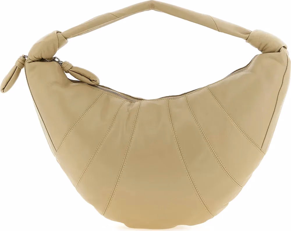 Lemaire Beige Lamb Leather Shoulder Bag