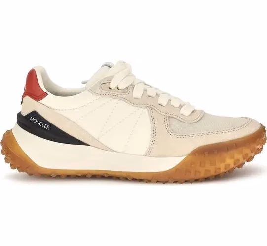 Moncler Beige Polyamide Athletic Sneakers