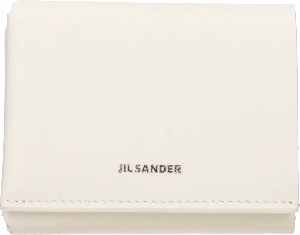 Jil Sander Beige Leather Wallet