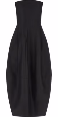Black Wool Long Dress