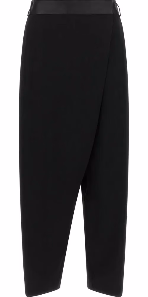 Alberto Biani Black Triacetate Dress Pants