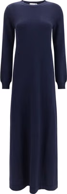 Blue Cashmere Casual Dress