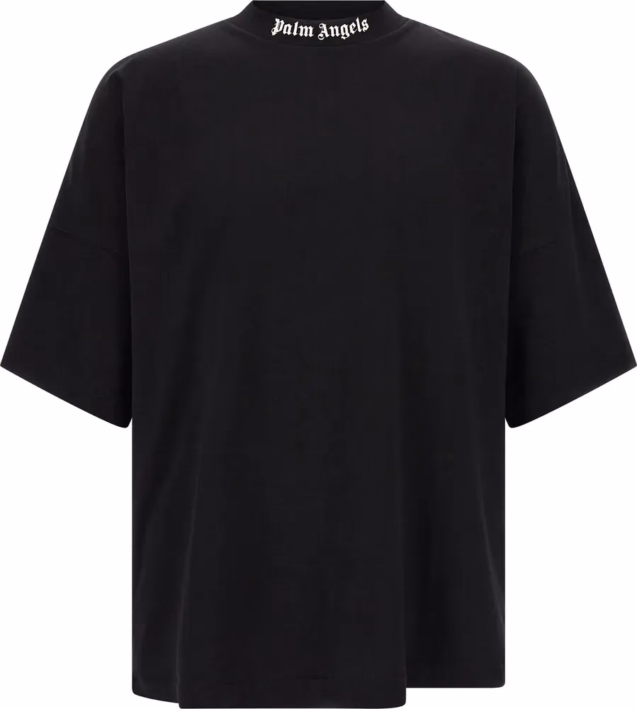 Palm Angels Black Cotton T-Shirt