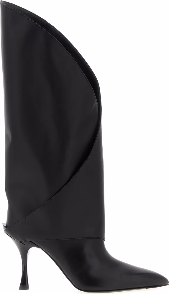 Balmain Black Calfskin Over The Knee