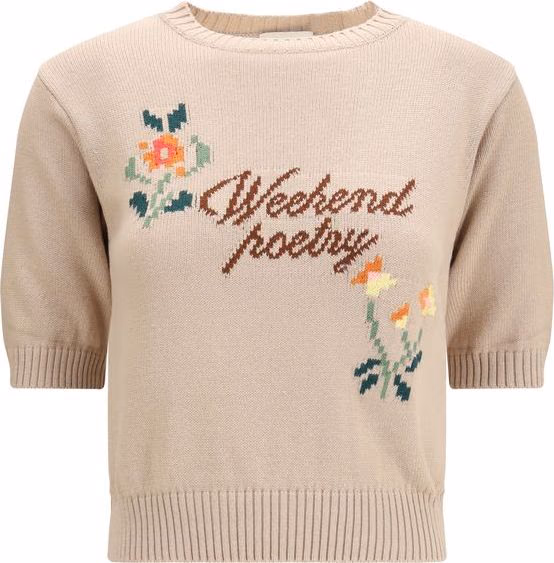 Max Mara Beige Cotton Sweatshirt