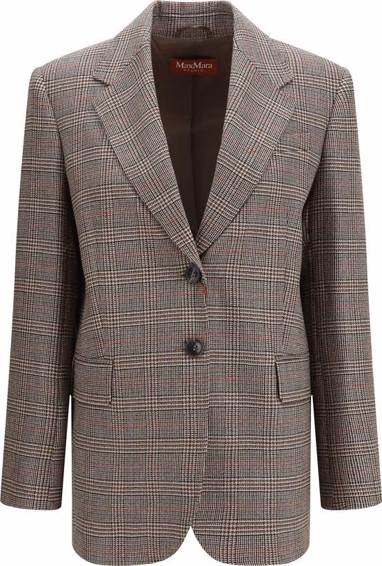 Max Mara Brown Wool Oves Aries Blazer