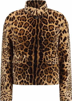 Brown Cotton Full-Length Jacket