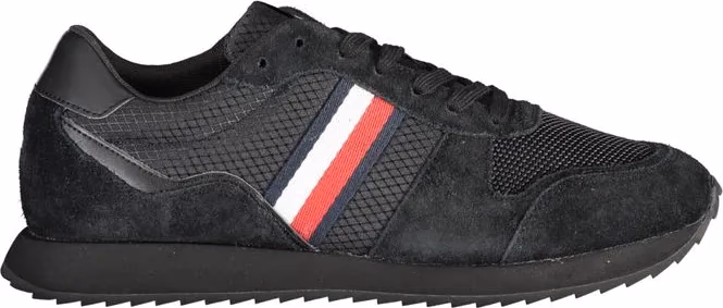 Tommy Hilfiger Nero Leather Men Sneaker