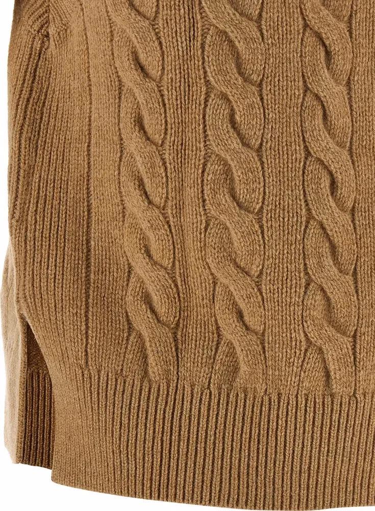 Polo Ralph Lauren Beige Wool Sleeveless Jacket