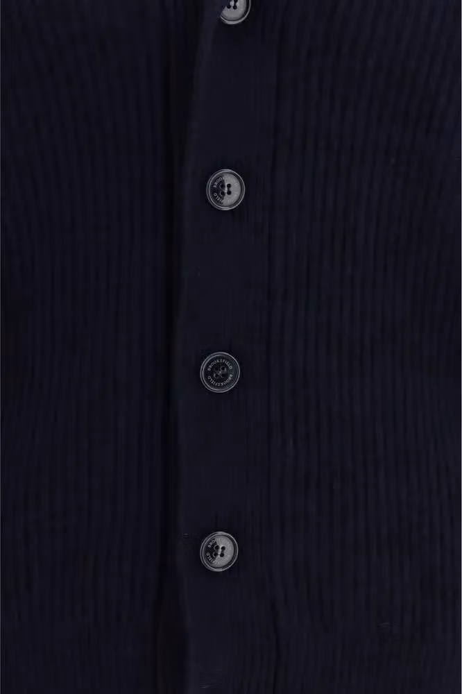 Brooksfield Blue Wool Oves Aries Sweatshirt