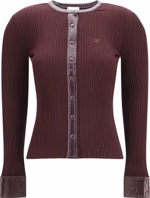 Bordeaux Viscose Cardigan