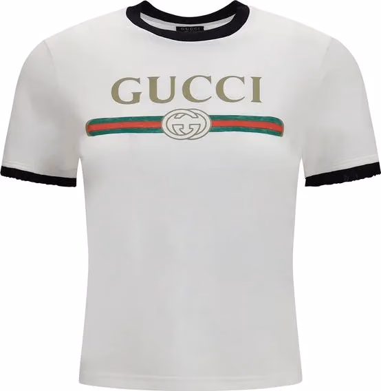 Gucci White Cotton T-Shirt