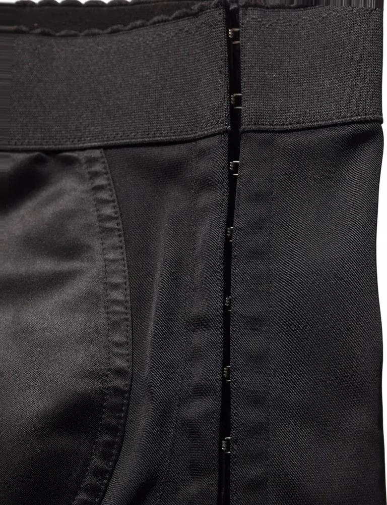 Dolce & Gabbana Black Nylon HighWaist Elastic Waistband Shorts