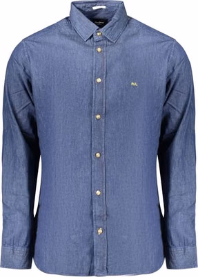 Blue Cotton Men's Shirt