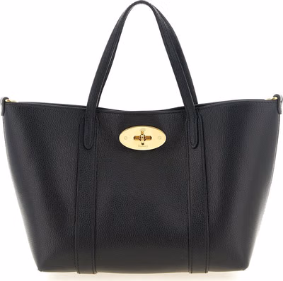 Black Calfskin Tote Bag