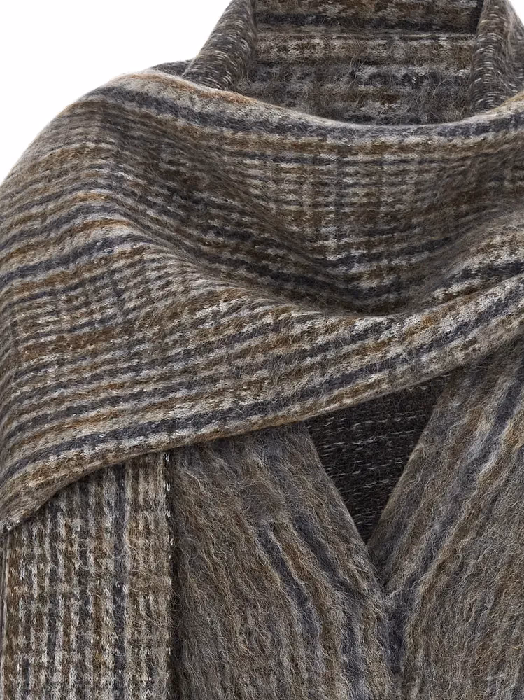 Brunello Cucinelli Gray Wool Cardigan