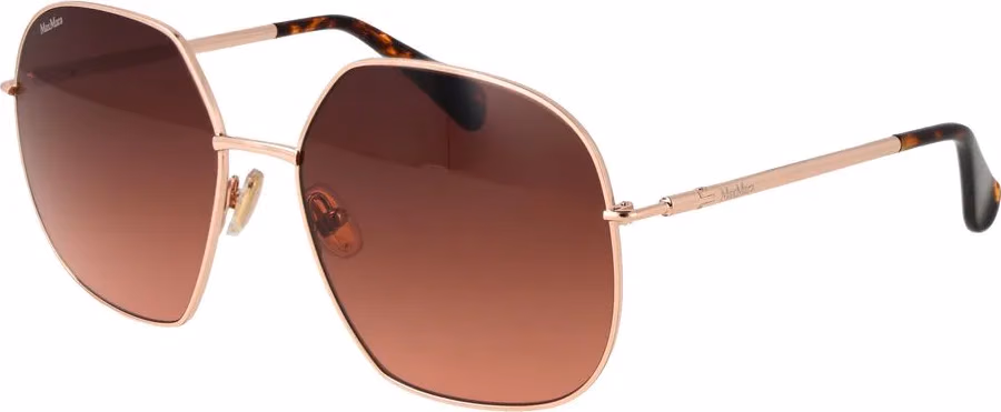 Max Mara Rose Gold Metal Sunglasses