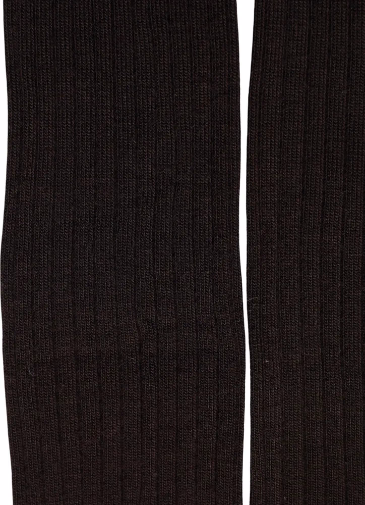 Dolce & Gabbana Black Wool Tights Stocking Pantyhose One Size Socks