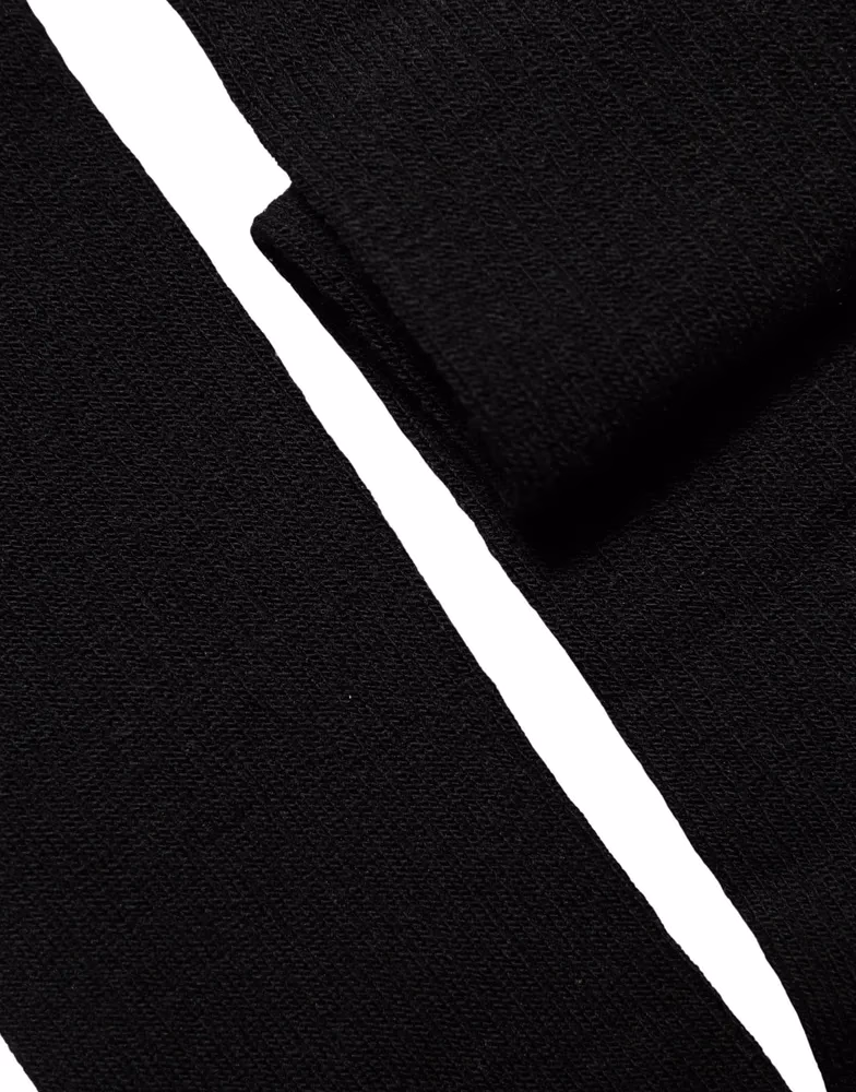 Dolce & Gabbana Black Wool Knit Calf Long Women Accessory Socks