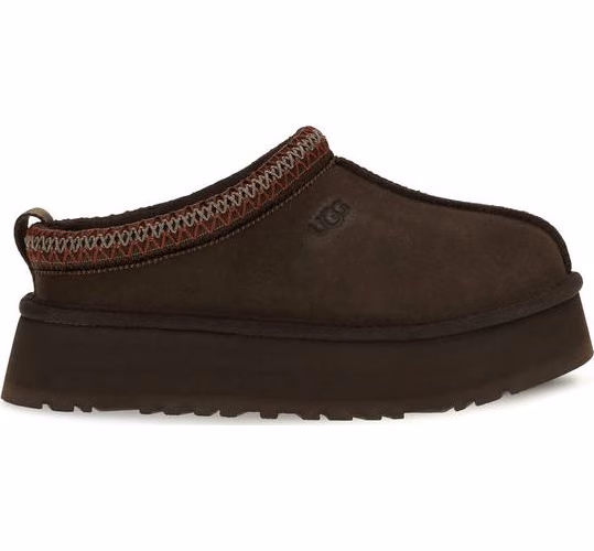 UGG Brown Suede Leather Mules