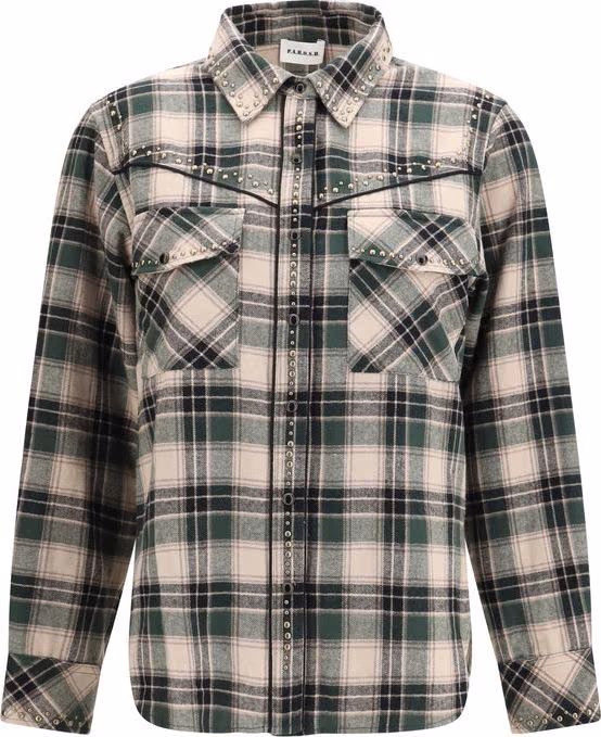P.A.R.O.S.H. Bicolor Cotton Pattern Shirt