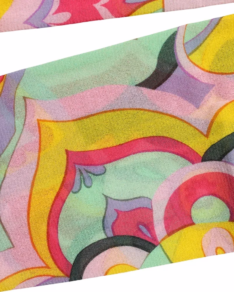Dolce & Gabbana Multicolor Floral Print Tights Stockings Socks