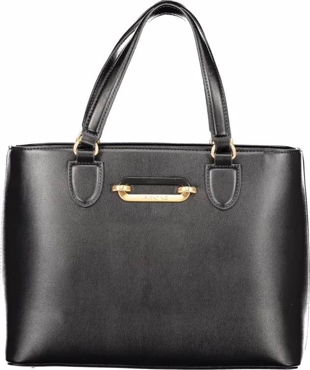 Mario Valentino Black Polyurethane Women's Bag