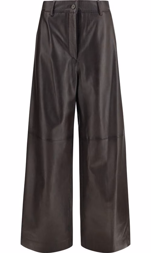 P.A.R.O.S.H. Brown Leather Pants