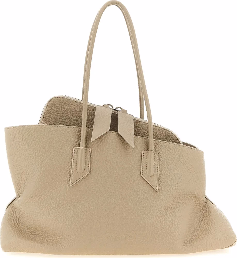 The Attico Beige Bovine Leather Shoulder Bag