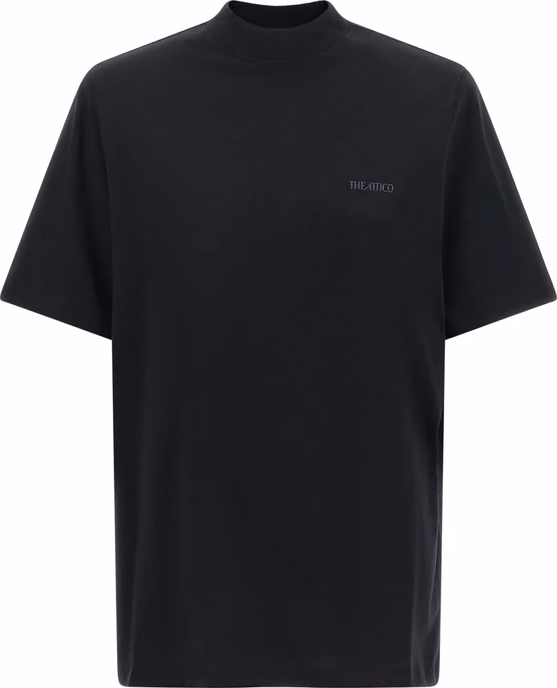 The Attico Black Cotton T-Shirt