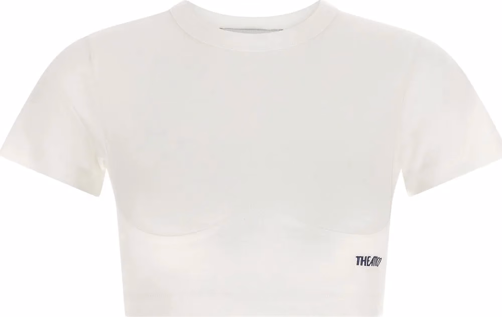 The Attico White Cotton T-Shirt