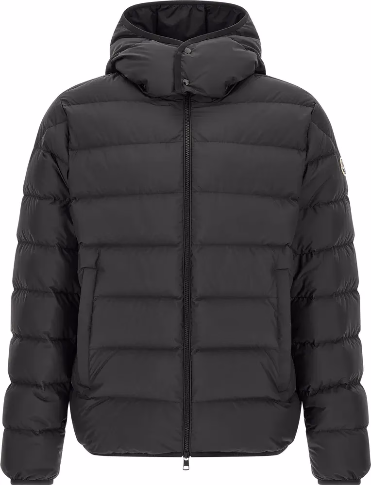 Moncler Black Polyester Full-Length Jacket