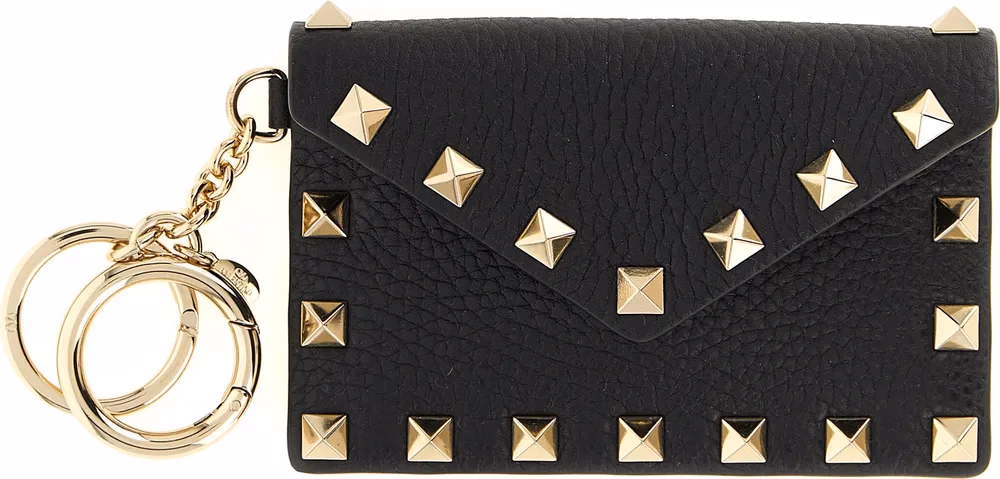 Valentino Garavani Black Calfskin Cardholder
