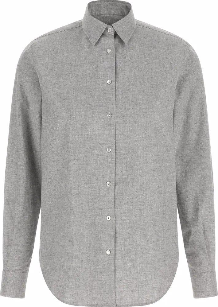 XACUS Gray Cotton Blouse