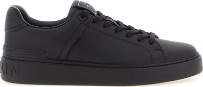 Black Calfskin Low Top Sneakers