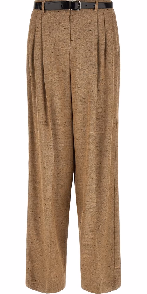 Dolce & Gabbana Beige Viscose Casual Pants