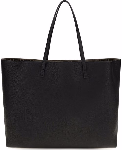 Fendi Black Calf Leather Bos Taurus Shoulder Bag