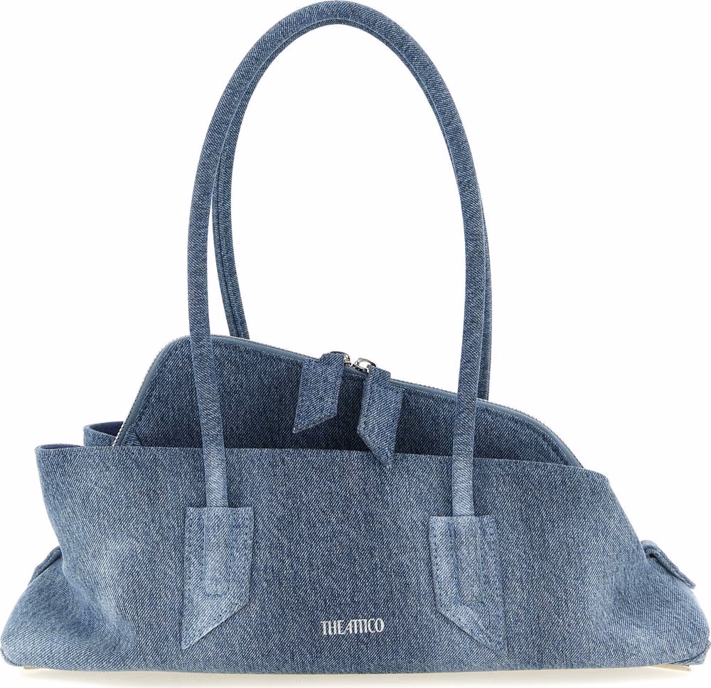 The Attico Blue Cotton Shoulder Bag