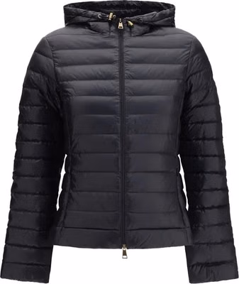 Black Polyamide Full-Length Jacket