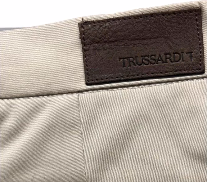 Trussardi Jeans Beige Cotton Men Pants