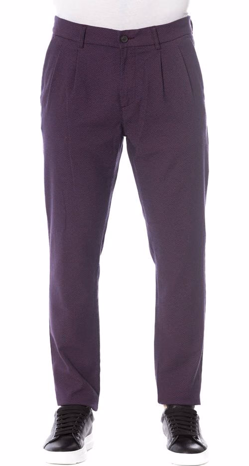 Trussardi Jeans Red Cotton Men's Pant