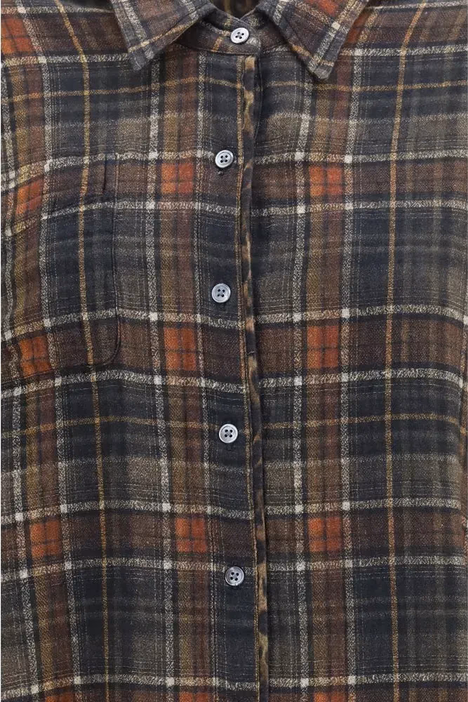 R13 Multicolor Cotton Pattern Shirt