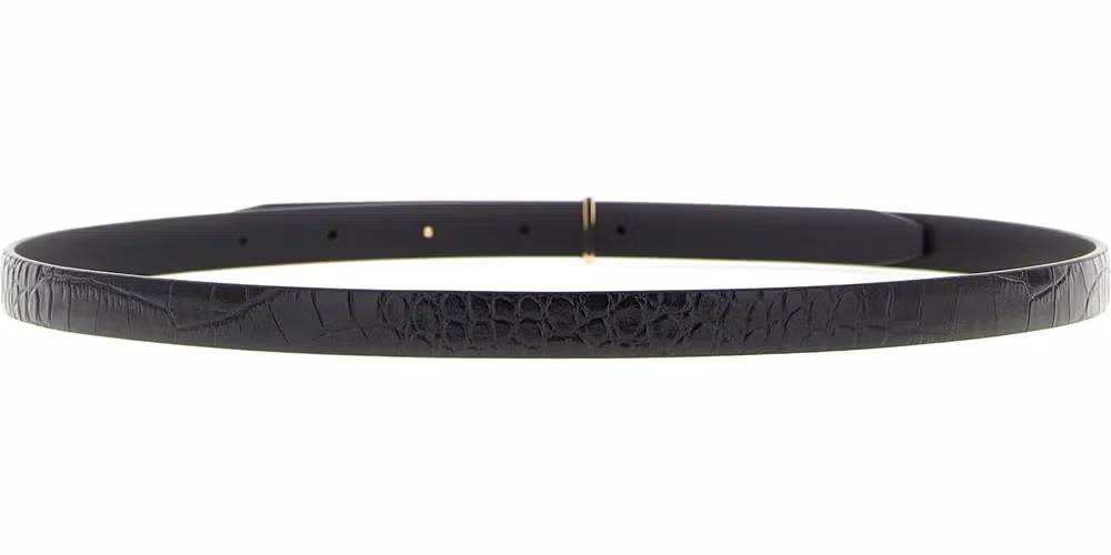 Tom Ford Black Calfskin Regular Belt