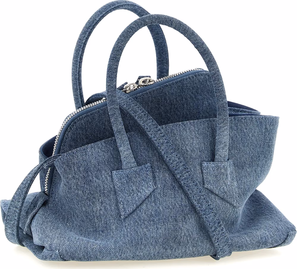 The Attico Blue Cotton Handbag