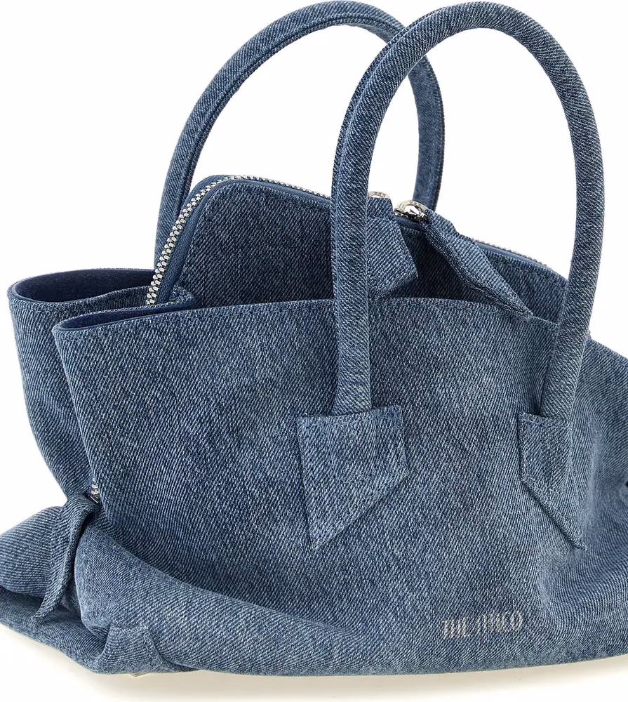 The Attico Blue Cotton Handbag