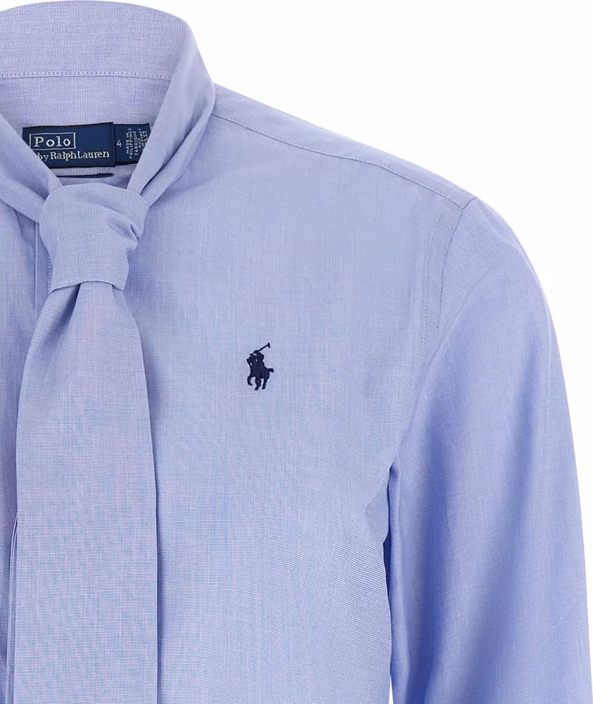 Polo Ralph Lauren Blue Cotton Blouse